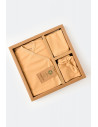 UP-BC-CSY5106,Set de 10 piese pentru nou nascut - 100% bumbac organic - Mustar, Baby Cosy