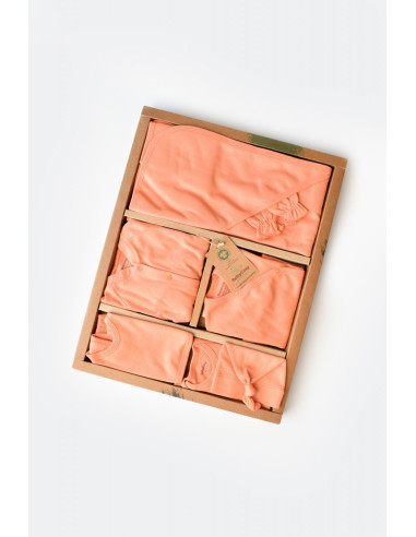 UP-BC-CSY5108,Set de 10 piese pentru nou nascut - 100% bumbac organic - Roz, Baby Cosy
