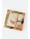 UP-BC-CSY5503,Set de 5 piese pentru nou nascut - 100% bumbac organic - Crem, Baby Cosy
