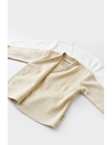 UP-BC-CSY5503,Set de 5 piese pentru nou nascut - 100% bumbac organic - Crem, Baby Cosy
