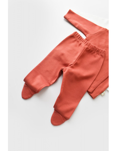 UP-BC-CSY5505,Set de 5 piese pentru nou nascut - 100% bumbac organic - Scortisoara, Baby Cosy