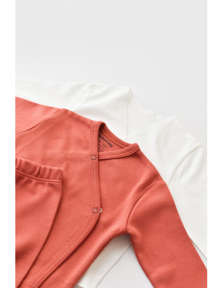 UP-BC-CSY5505,Set de 5 piese pentru nou nascut - 100% bumbac organic - Scortisoara, Baby Cosy