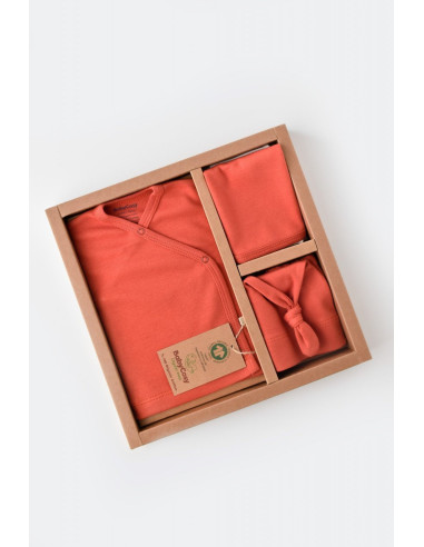 UP-BC-CSY5505,Set de 5 piese pentru nou nascut - 100% bumbac organic - Scortisoara, Baby Cosy