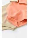 UP-BC-CSY3025-3,Set 2 body-uri cu maneca lunga bebe unisex -100% bumbac organic - Roz/Crem, Baby Cosy