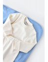 UP-BC-CSY3028-3,Set bluzita cu maneca lunga si panataloni lungi - bumbac organic 100% - Ecru, Baby Cosy