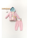 UP-tgs_4364_3,Set de 3 piese de trening Scufita rosie pentru bebelusi, Tongs baby, Roz