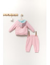 UP-tgs_4364_3,Set de 3 piese de trening Scufita rosie pentru bebelusi, Tongs baby, Roz