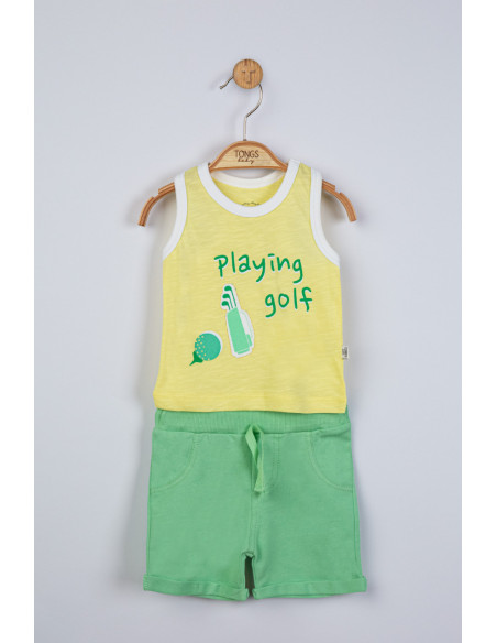 UP-tgs_4124_8,Compleu 2 piese Playing golf pentru baietei, Tongs baby, Galben
