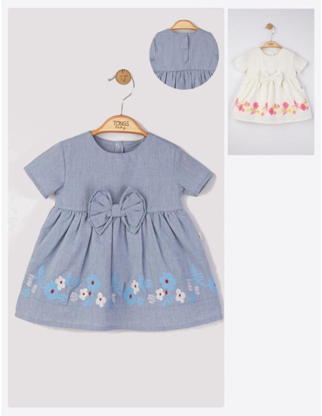 UP-tgs_3806_9,Rochita eleganta cu broderie pentru fetite, Tongs baby, Ecru