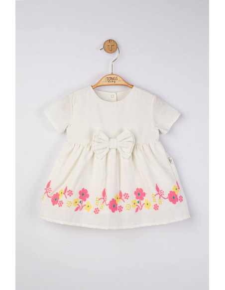 UP-tgs_3806_9,Rochita eleganta cu broderie pentru fetite, Tongs baby, Ecru