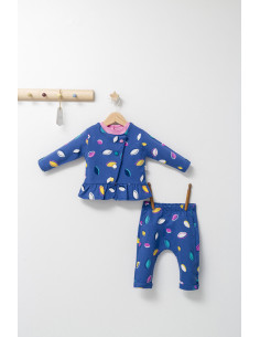 UP-tgs_4435_10,Set 2 piese cu bluzita cu volan si pantalonasi pentru fetite Colorful autum, Tongs baby, Gri 2