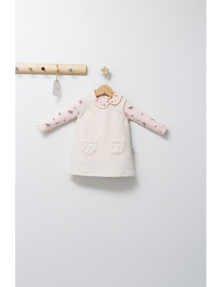 UP-tgs_4468-10,Set elegant cu sarafan si body pentru bebelusi Paris Love, Tongs baby, Vernil