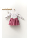 UP-tgs_4417-6,Rochita eleganta cu tulle pentru fetite Monster, Tongs baby, Roz inchis