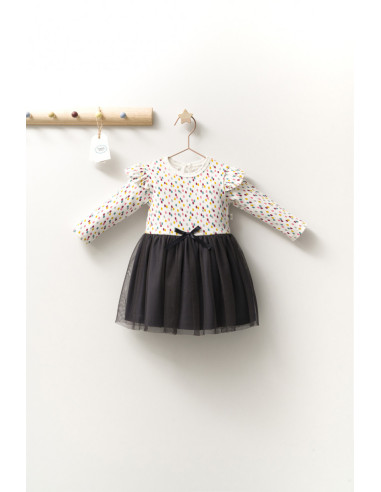 UP-tgs_4417-6,Rochita eleganta cu tulle pentru fetite Monster, Tongs baby, Roz inchis