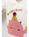 UP-tgs_4415-2,Set de 5 piese pentru nou nascut fetite Monster, Tongs baby (Culoare: Roz inchis)