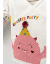 UP-tgs_4415-2,Set de 5 piese pentru nou nascut fetite Monster, Tongs baby (Culoare: Roz inchis)