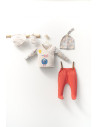 UP-tgs_4407-1,Set de 5 piese pentru nou nascut baietei Monster, Tongs baby (Culoare: Bleumarin)