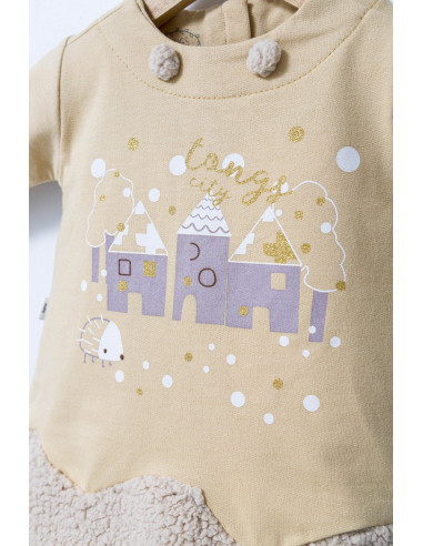 UP-tgs_4569-8,Rochita cu volan pentru fetite Fun Penguin, Tongs baby, Crem
