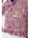 UP-tgs_4568-2,Set de 5 piese pentru nou nascut Fun Penguin, Tongs baby (Culoare: Roz inchis)