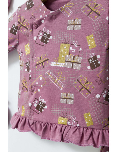 UP-tgs_4568-1,Set de 5 piese pentru nou nascut Fun Penguin, Tongs baby (Culoare: Gri)