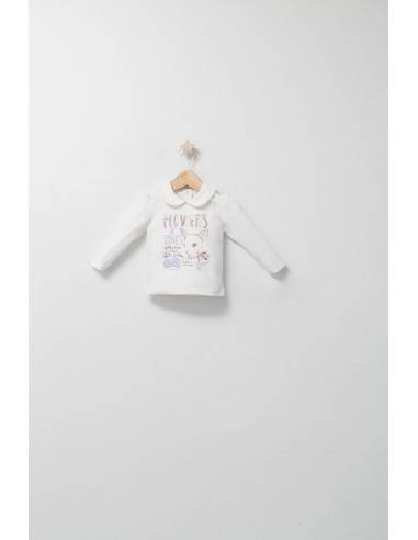 UP-tgs_4524-1,Set 3 piese: pantaloni, bluzita si hainuta pentru bebelusi Gazelle, Tongs baby, Roz