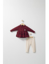 UP-tgs_4486-5,Set cu pantalonasi si camasuta in carouri pentru bebelusi Ballon, Tongs baby, Mov