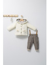 UP-tgs_4476_10,Set 3 piese: pantaloni, bluzita si hainuta pentru bebelusi KING, Tongs baby, Verde