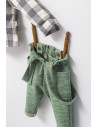 UP-tgs_4474_5,Set cu pantalonasi cu bretele si camasuta in carouri pentru bebelusi King, Tongs baby, Maro