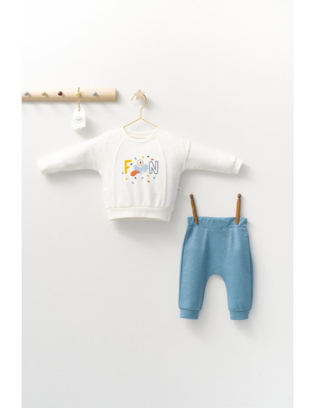 UP-tgs_4405_5,Set 2 piese cu bluzita si pantalonasi de trening Monster, Tongs baby, Albastru