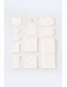UP-BC-CSY5109,Set de 10 piese pentru nou nascut - 100% bumbac organic - Ecru cu buline, Baby Cosy
