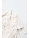 UP-BC-CSY5109,Set de 10 piese pentru nou nascut - 100% bumbac organic - Ecru cu buline, Baby Cosy