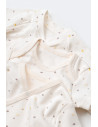 UP-BC-CSY5109,Set de 10 piese pentru nou nascut - 100% bumbac organic - Ecru cu buline, Baby Cosy