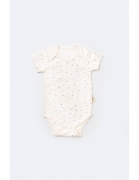 UP-BC-CSY5109,Set de 10 piese pentru nou nascut - 100% bumbac organic - Ecru cu buline, Baby Cosy