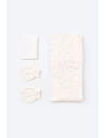 UP-BC-CSY5109,Set de 10 piese pentru nou nascut - 100% bumbac organic - Ecru cu buline, Baby Cosy