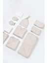 UP-BC-CSY5110,Set de 10 piese pentru nou nascut - 100% bumbac organic - Crem cu buline, Baby Cosy