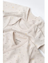 UP-BC-CSY5110,Set de 10 piese pentru nou nascut - 100% bumbac organic - Crem cu buline, Baby Cosy