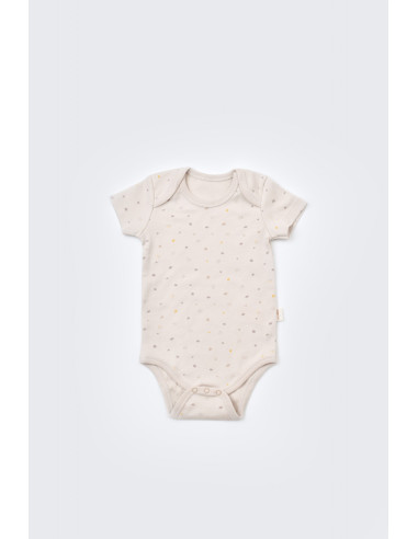 UP-BC-CSY5110,Set de 10 piese pentru nou nascut - 100% bumbac organic - Crem cu buline, Baby Cosy