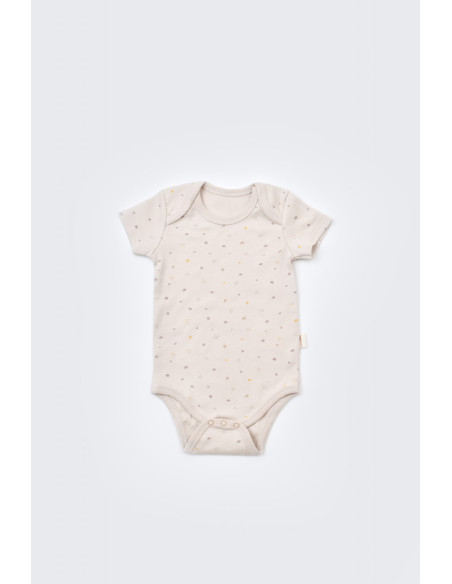 UP-BC-CSY5110,Set de 10 piese pentru nou nascut - 100% bumbac organic - Crem cu buline, Baby Cosy