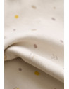 UP-BC-CSY5757-0,Set 2 body-uri cu maneca lunga petreceute bebe unisex -100% bumbac organic - Crem cu buline, Baby Cosy