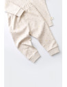 UP-BC-CSY2011-3,Set bluzita cu maneca lunga si panataloni lungi - bumbac organic 100% - Crem cu buline, Baby Cosy