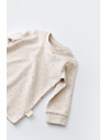 UP-BC-CSY2011-3,Set bluzita cu maneca lunga si panataloni lungi - bumbac organic 100% - Crem cu buline, Baby Cosy