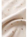 UP-BC-CSY2011-3,Set bluzita cu maneca lunga si panataloni lungi - bumbac organic 100% - Crem cu buline, Baby Cosy