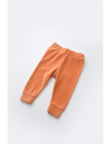 UP-BC-CSYK6008-3,Set Curcubeu cu bluzita cu maneca lunga si panataloni lungi din 80%bumbac organic si 20% poliester - Portocaliu