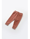 UP-BC-CSYK6009-6,Set Curcubeu cu bluzita cu maneca lunga si panataloni lungi din 80%bumbac organic si 20% poliester - Caramiziu,