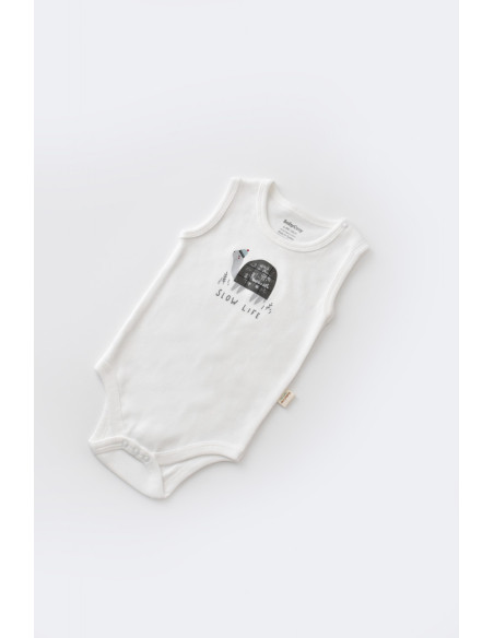 UP-BC-CSYK6020-0,Set Broscuta cu salopeta si body din 80%bumbac organic si 20% poliester - Antracit, Baby Cosy