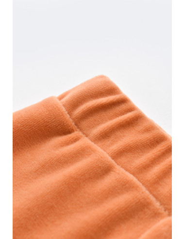 UP-BC-CSYK6025-3,Set 3 piese Broscuta cu body, pantalonasi si vestuta din 80%bumbac organic si 20% poliester - Portocaliu, Baby 