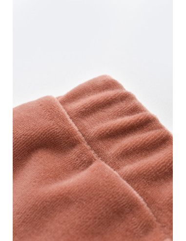 UP-BC-CSYK6026-3,Set 3 piese Broscuta cu body, pantalonasi si vestuta din 80%bumbac organic si 20% poliester - Caramiziu, Baby C
