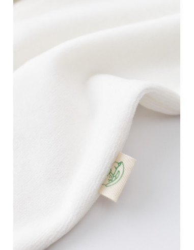 UP-BC-CSYK6027-3,Salopeta cu maneca lunga si fermoar din 80%bumbac organic si 20% poliester - Ecru, Baby Cosy