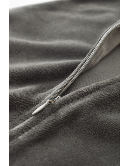 UP-BC-CSYK6029-3,Salopeta cu maneca lunga si fermoar din 80%bumbac organic si 20% poliester - Antracit, Baby Cosy