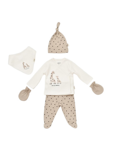 UP-BC-CSY5300-3,Set 5 piese Girafa, BabyCosy, 100% bumbac organic